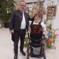 Claudia Huber und Egger Martin im Wohn/u. Pflegeheim in Nußdorf / Debant